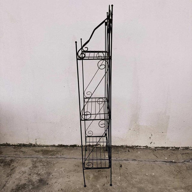 Vintage Wrought Iron Shelf For Sale - Image 6 of 8