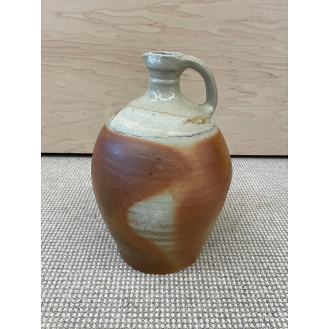 Mid-Century Modern Vintage Mid-Century French Provincial Stoneware Pottery, Jar/Jug/Vase/Vessel For Sale - Image 3 of 7