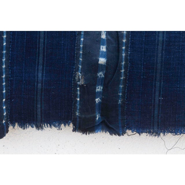 1960s Blue Ocean Indigo Mud Cloth For Sale - Image 5 of 7