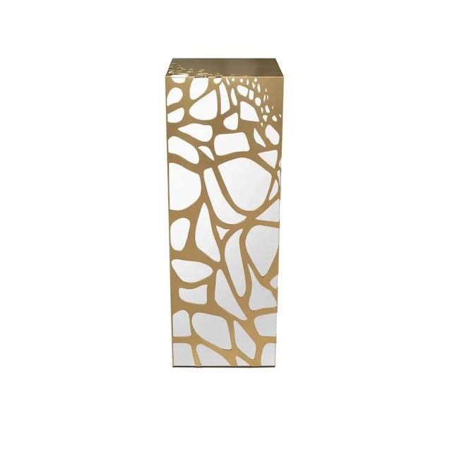 Metal Lavish Pedestals by Memoir Essence, Set of 2 For Sale - Image 7 of 10