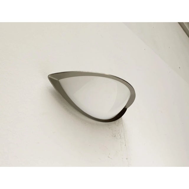 Postmodern German Space Age Wall Lamps from Glashütte Limburg, Set of 2, in Very Good conditions. Designed 1980 to 1989...