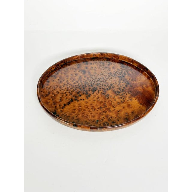 Oval Wooden Tray, France, 1970s For Sale - Image 3 of 10
