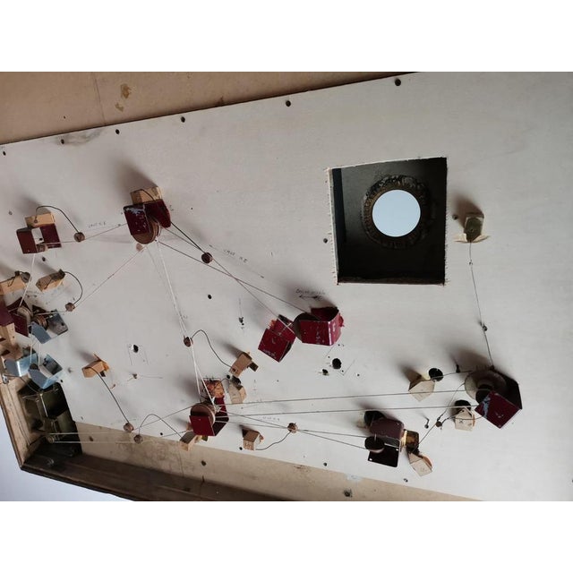 Musical automaton picture clock by xavier tharin, c. 1860 paris, hand-colored lithographed scene depicting a mediterranean...