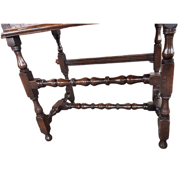 18th Century Jacobean English Oak Side Table For Sale - Image 16 of 18