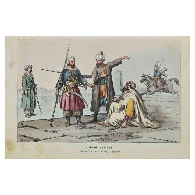Various Artists, Asian Costume, Lithograph, 1862 For Sale