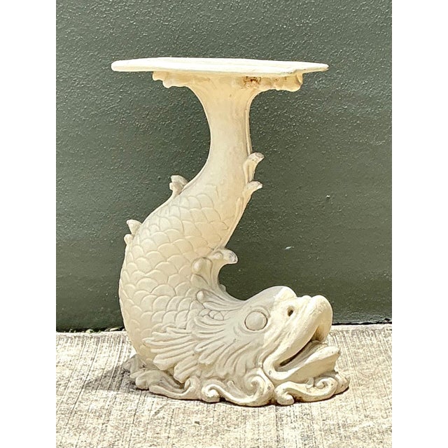 Vintage Ornate Fish Design Pedestal For Sale - Image 15 of 18
