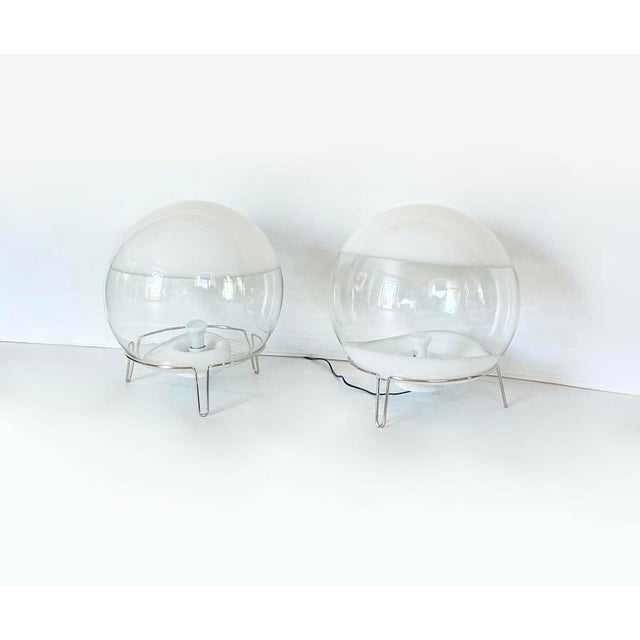 1970s Sphere-Style Table Lamp by Angelo Mangiarotti for Skipper, 1970s For Sale - Image 5 of 7