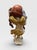 Italian wooden sculpture depicting a baroque full-body winged Angel holding a hat above his head. Stunning wood carving...