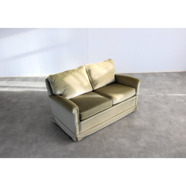 Chartreuse Vintage 2-Seater Sofa, 1960s For Sale - Image 8 of 10