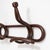 Italian Art Nouveau Walnut Wall Coat Rack For Sale - Image 3 of 9