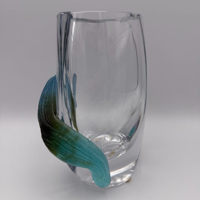 Glass French Crystal Vase from Massive Daum, 1970s For Sale - Image 7 of 11