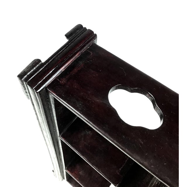 R 1910s Chinese Ming Style Nic Nac Shelf 12 X 9 X 2 For Sale - Image 9 of 13