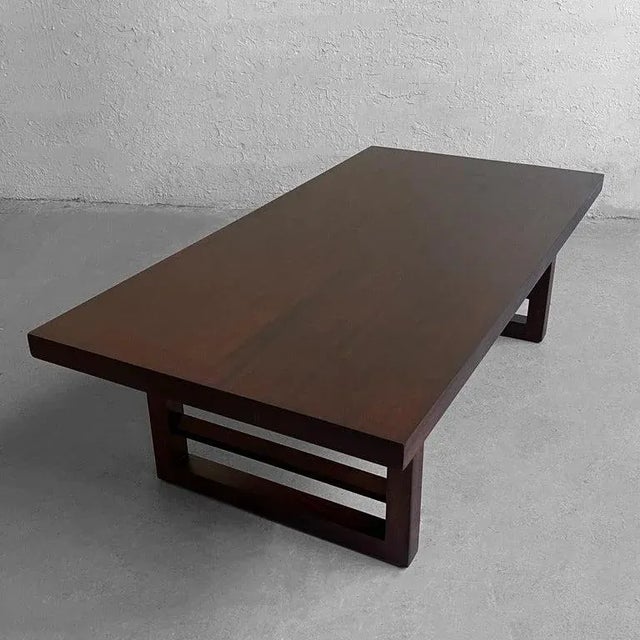 1960s 1960s Mid-Century Modern Mahogany Coffee Table After Paul Frankl For Sale - Image 5 of 10