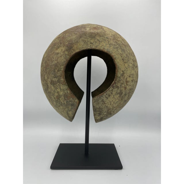 Antique African Mounted Copper Mbole Sculptural Currency Form For Sale - Image 4 of 6