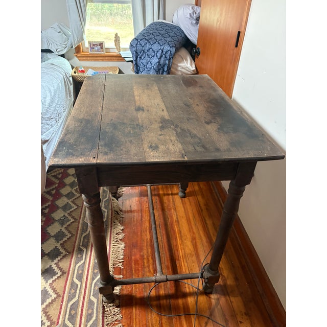 1900 - 1909 1909 Us Postal Antique Federal Work Table Desk - Stamped For Sale - Image 5 of 5