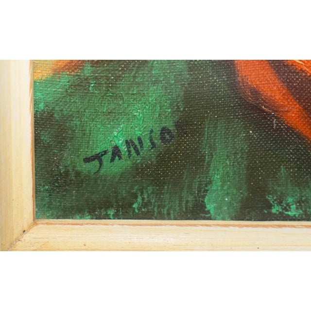 Janson, Young Boy Smoking, 1930, Oil on Canvas, Framed For Sale - Image 11 of 16