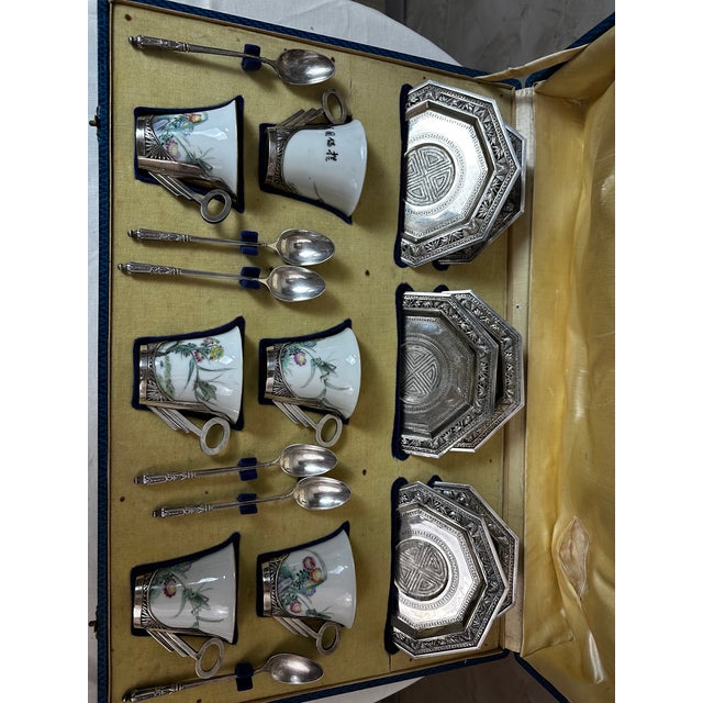 Vietnamese Tea Service, 1900, Set of 6 For Sale - Image 14 of 18