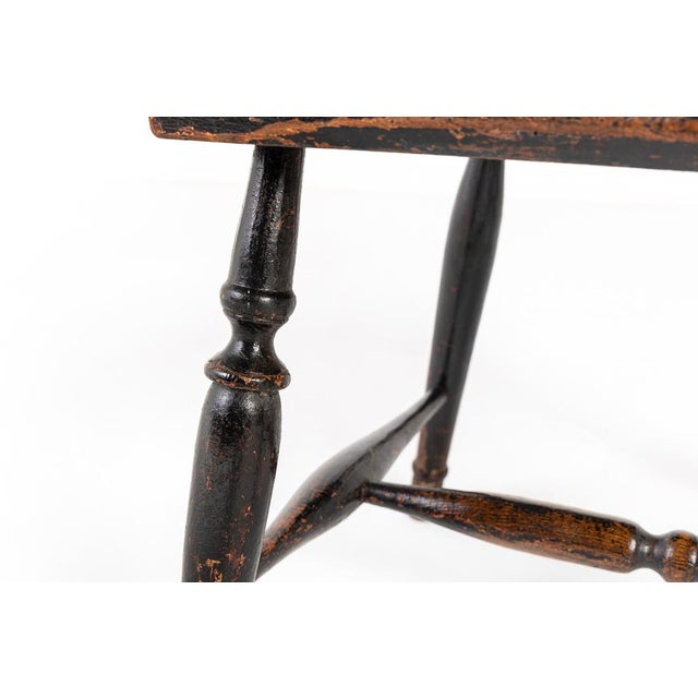 Wood Antique English Ash Comb Back Windsor Chair For Sale - Image 7 of 14