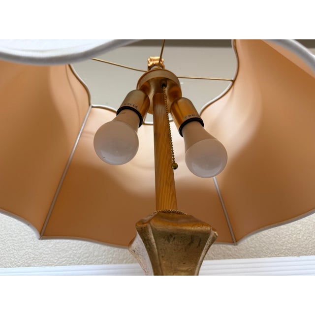 2010s Baker Knapp & Tubbs Giltwood Table Lamps, Pair For Sale - Image 5 of 12