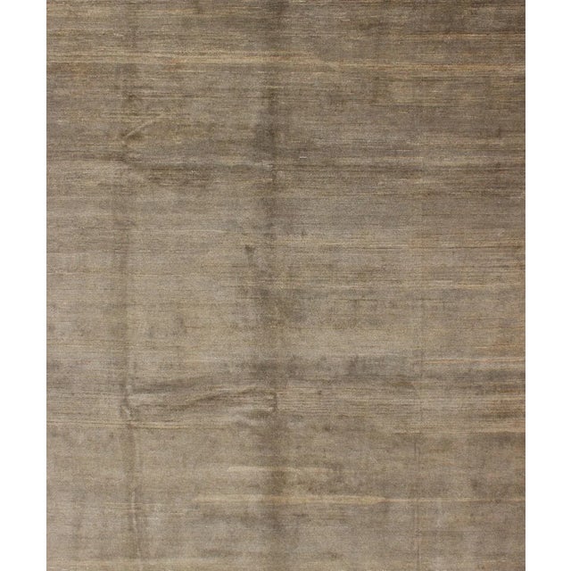 Shabby Chic Modern Rug in Neutral Tones With Subdued Design by Keivan Woven Arts For Sale - Image 3 of 10