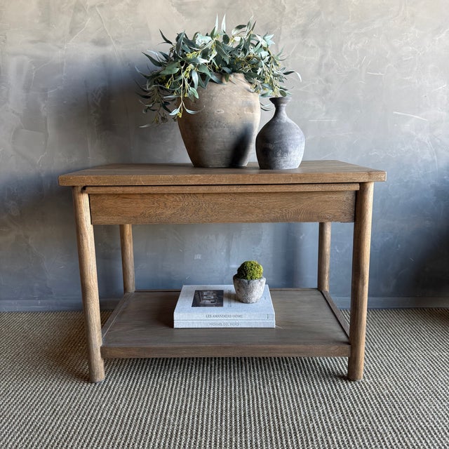 This Denmark Danish colonial Night Stand in white oak is a charming addition to any bedroom. Crafted from solid oak, it...