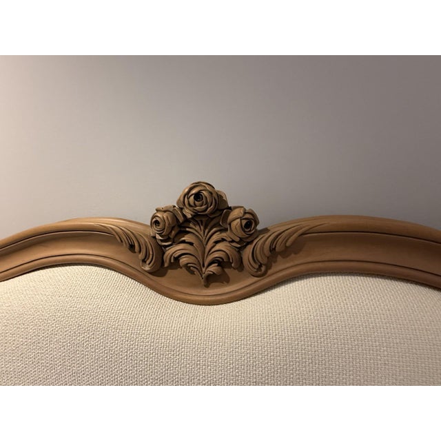 2020s French Upholstered Rose Bed For Sale - Image 5 of 14