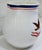 1970s 1970s Hand-Painted Italian Pottery Pitcher With Eagle Motif – Vintage Americana Jug For Sale - Image 5 of 11