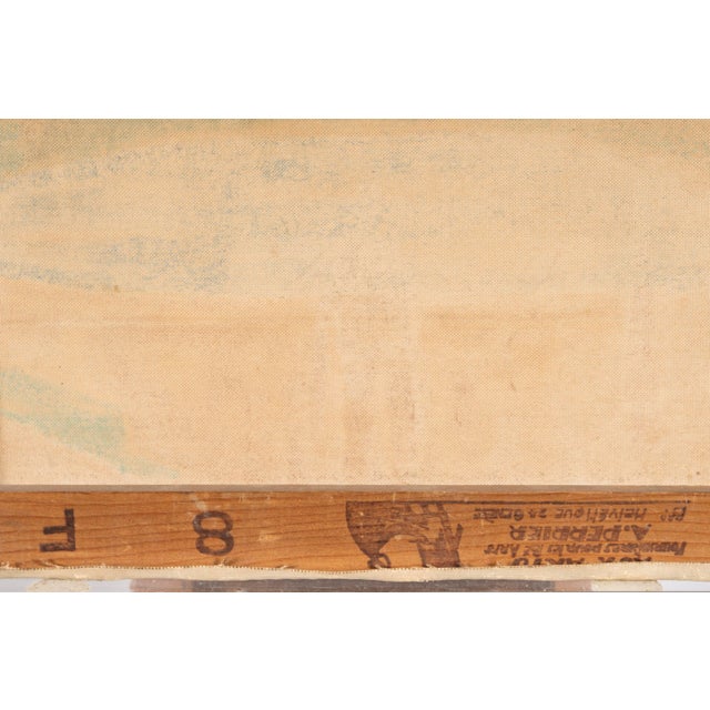 Jean-Jacques Abiéniste, Flamingos by a Pond under a Pink Tree, Oil on Canvas For Sale - Image 10 of 13