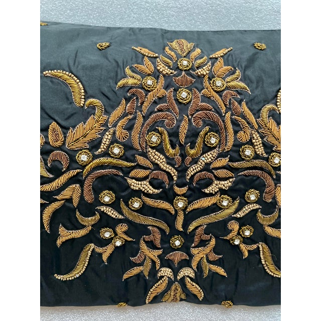 Add a touch of elegance to your living space with this beautiful accent pillow cover. The intricate embroidery details add...