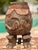 Senoufo Ivory Coast Ritual Vessel With Carved Zoomorphic Figures Mortar on Human Feet With Red Ochre For Sale - Image 4 of 8