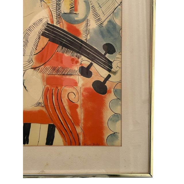 After Raoul Dufy “Homage to Mozart” XL Lithograph Rare extra large framed lithograph after Raoul Dufy “Homage to Mozart”...