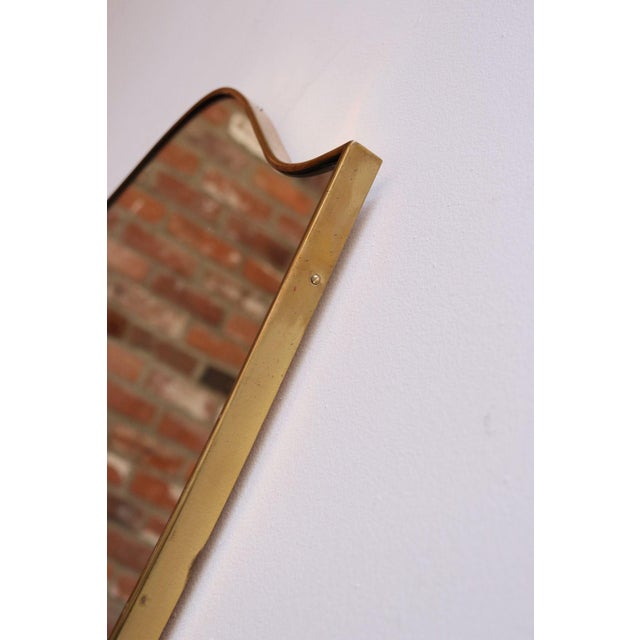 Italian Modernist Ramati Shield Mirror by Vetreria Bonardi For Sale - Image 9 of 15