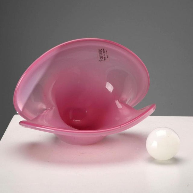Vintage Murano Glass Shell, Italy 1970s For Sale - Image 6 of 13