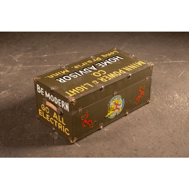 Vintage MP&L Reddy Kilowatt Electric Utility Advertising Chest For Sale In Chicago - Image 6 of 7