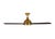 Traditional Thomas O'Brien by Visual Comfort Fan Hicks 60" LED Ceiling Fan in Hand Rubbed Antique Brass For Sale - Image 3 of 9