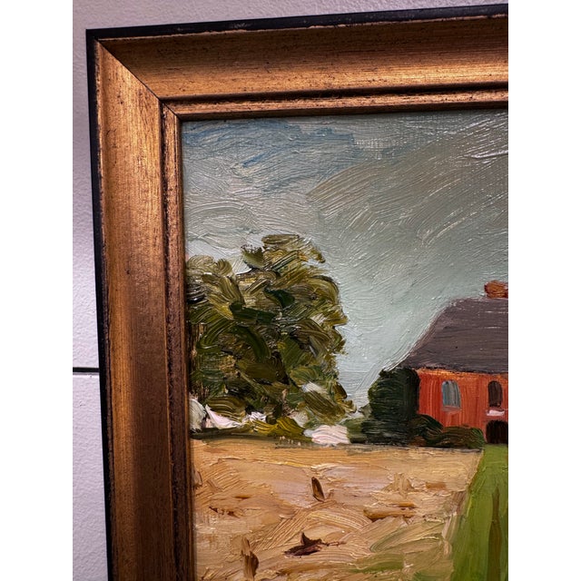 Post Impressionist Oil on Canvas the Path Home For Sale - Image 3 of 8