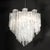 Mid-Century Modernist Hand-Blown Murano Angular Tronchi Glass Chandelier For Sale - Image 12 of 18