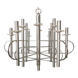Italian Chandelier by Sciolari For Sale