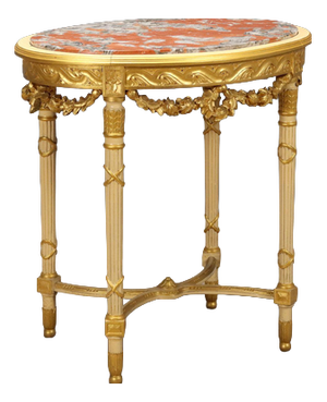 Center Table in Carved Wood