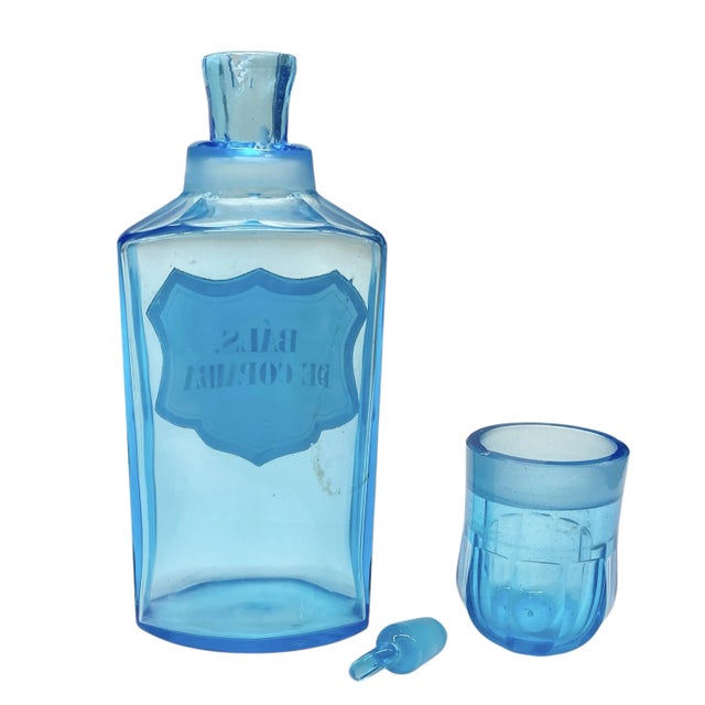 Antique French Apothecary Bottle For Sale - Image 4 of 4