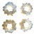 1920s Sabino Opalescent Art Glass Bird Wreath Napkin Rings For Sale