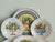 Limoges porcelain pie and platter set. Includes 6 dessert plates (30 cm diameter) and 1 platter (20.8 cm diameter)....