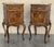 Late 19th Century Antique French Mahogany Nightstands with Marble Top, 1890, Set of 2 For Sale - Image 5 of 10