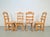 Brown Dutch Brutalist Dining Chairs with Ladder Backrests in Oak, 1960s, Set of 4 For Sale - Image 8 of 12