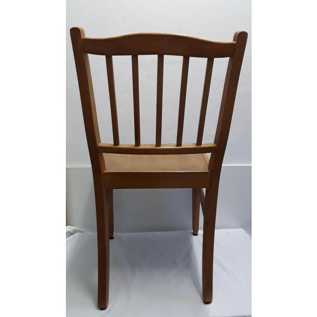 Wooden Side Chair, 1960s For Sale - Image 3 of 6