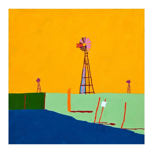 2020s Jacob Spacek “American Rural, Trinity” Contemporary Colorful Pastoral Landscape Painting, 2025 For Sale - Image 5 of 12