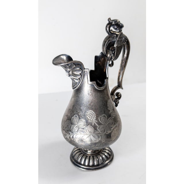 19th Century American Victorian Silverplate Pitcher by James W. Tufts For Sale - Image 4 of 12