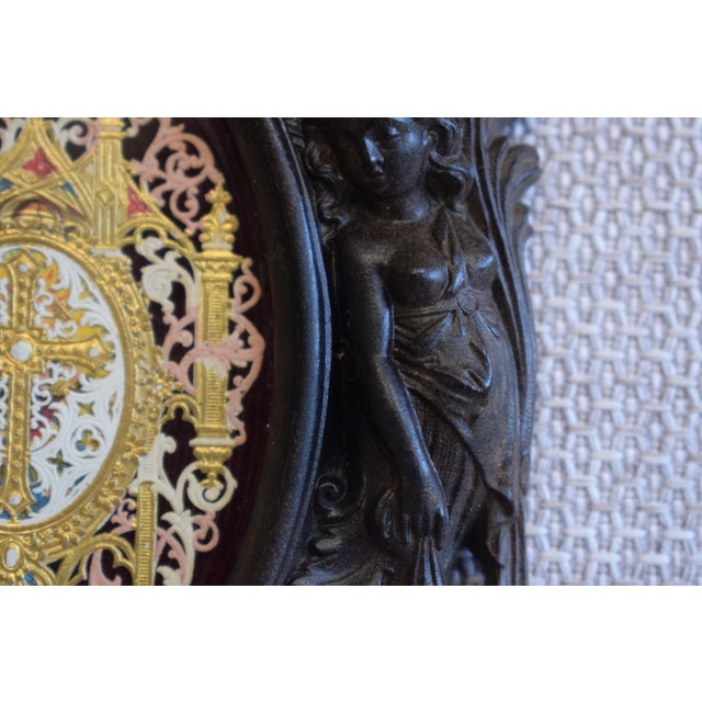 Black Antique Victorian French Black Photo Frame For Sale - Image 8 of 17