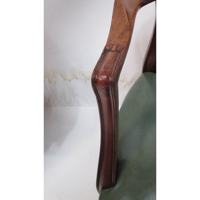 Set of 8 Vintage Shield-Back Mahogany Dining Chairs by Charak For Sale - Image 11 of 12