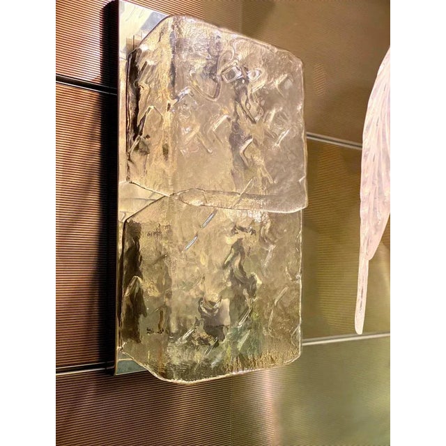 Murano Glass Wall Lights by Aureliano Toso, 1972, Set of 2 For Sale - Image 8 of 12